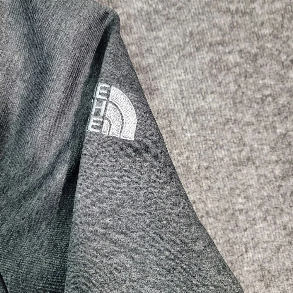 The North Face Windwall Men's Full Zipper Jacket Size M Gray Embroidered Home Go